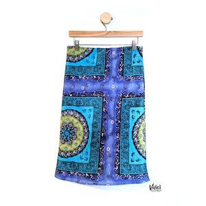 Tracy Evans Fun Boho Floral Paisley Pattern Skirt Size Medium